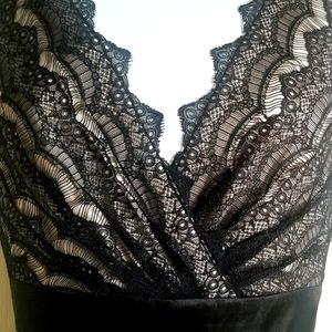 Black/Beige Gown Size 6